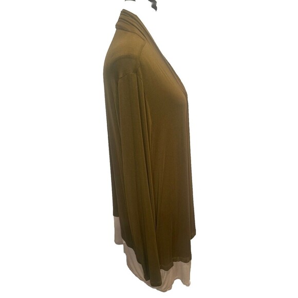 Logo Lounge Lori Goldstein Womens Two Toned Open Rayon Cardigan Sz XL - Picture 4 of 8